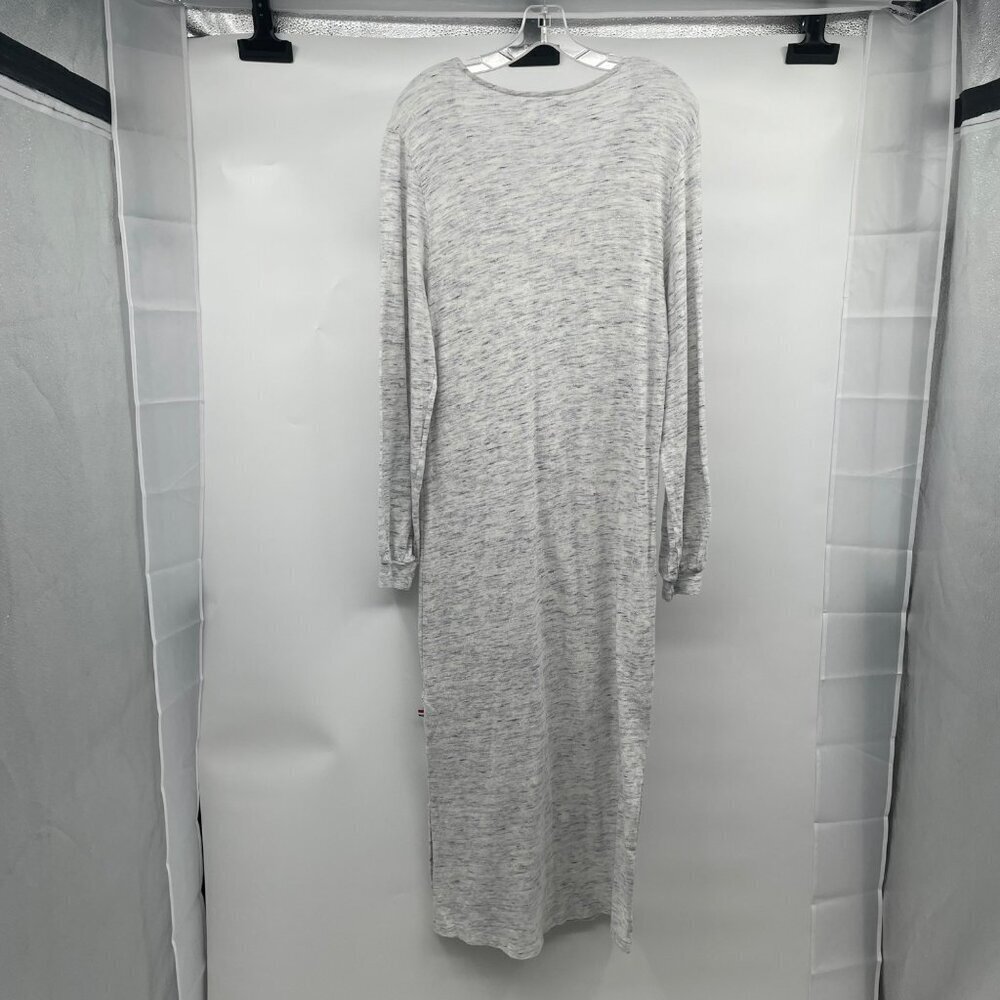 Sol Angeles Womens Long Sleeve Maxi Dress Heather Blue/White Size Large - Picture 7 of 9